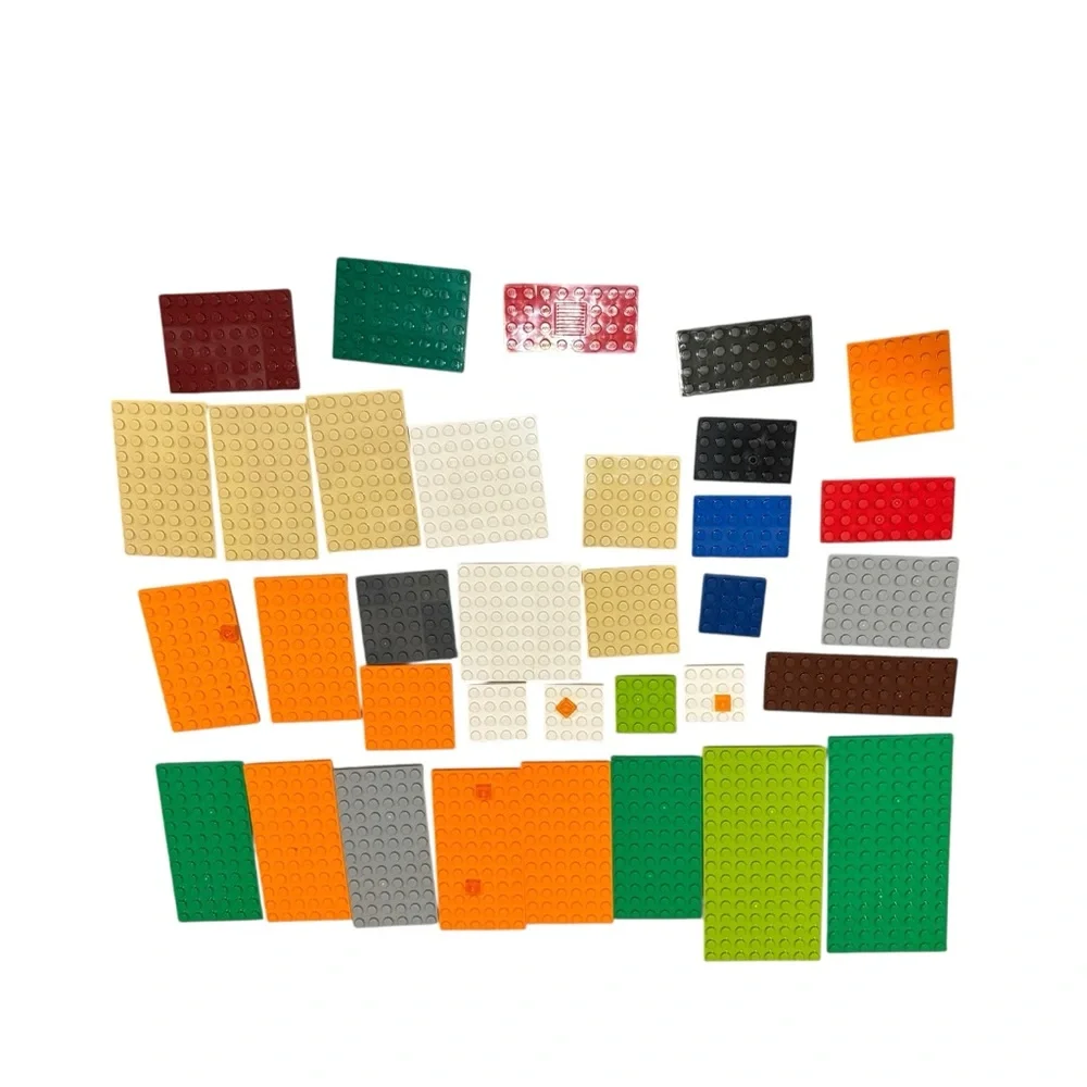 Lot of 34 Lego Base‎ Plates Various Colors and Sizes